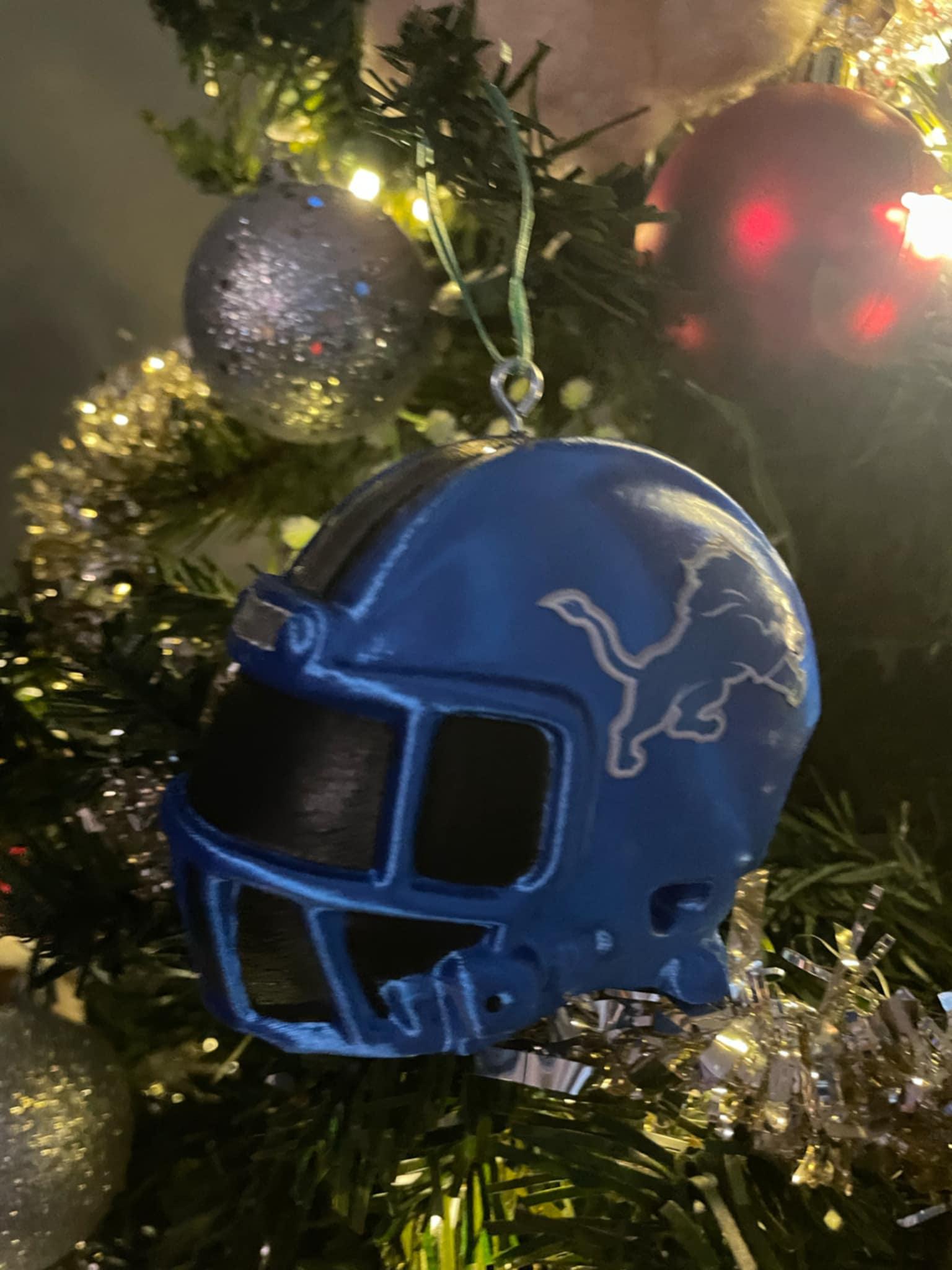 Personalized Football Helmet Ornament
