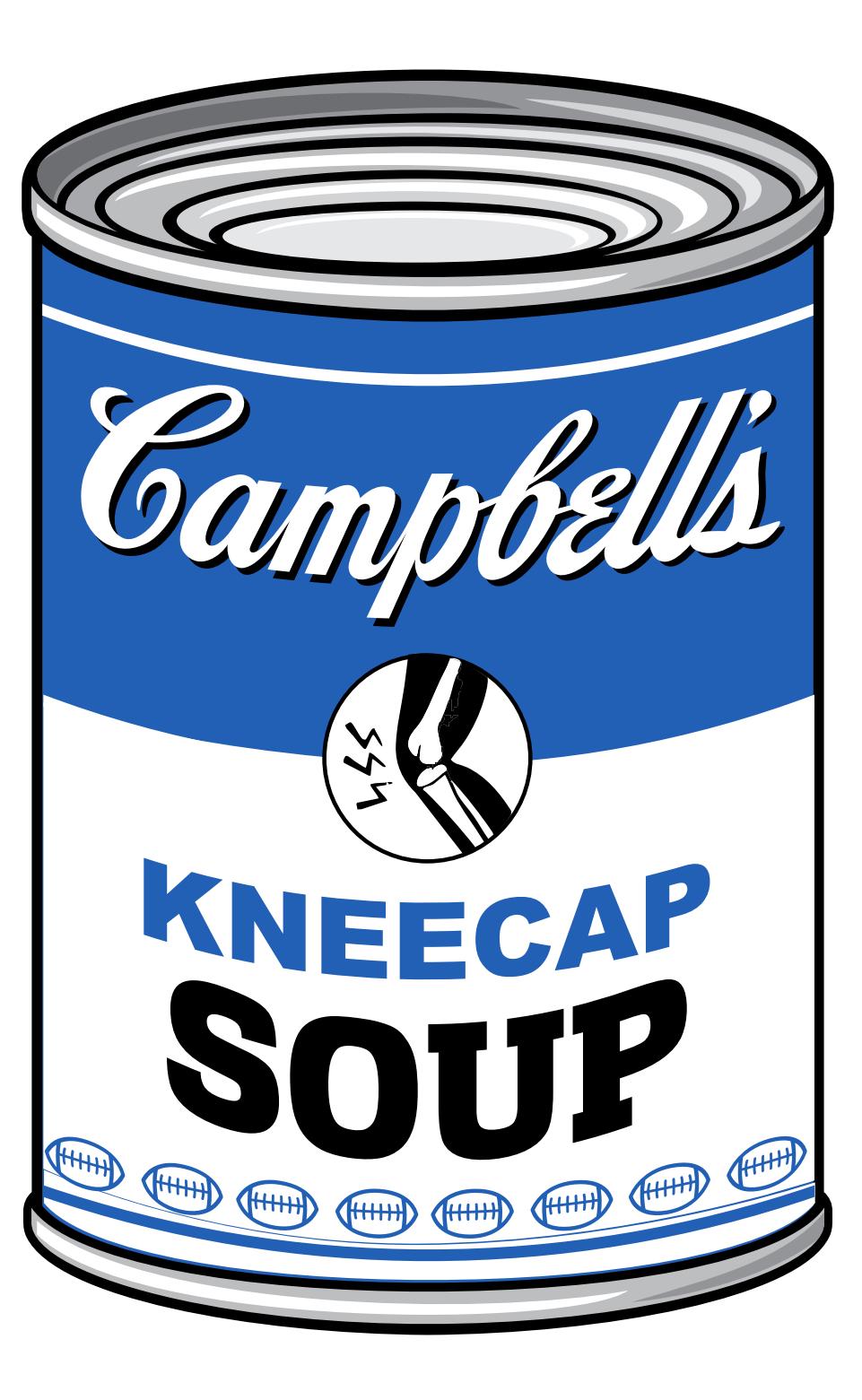 Detroit Lions - Campbell's Kneecap Soup Sticker / UV Protection Indoor & Outdoor