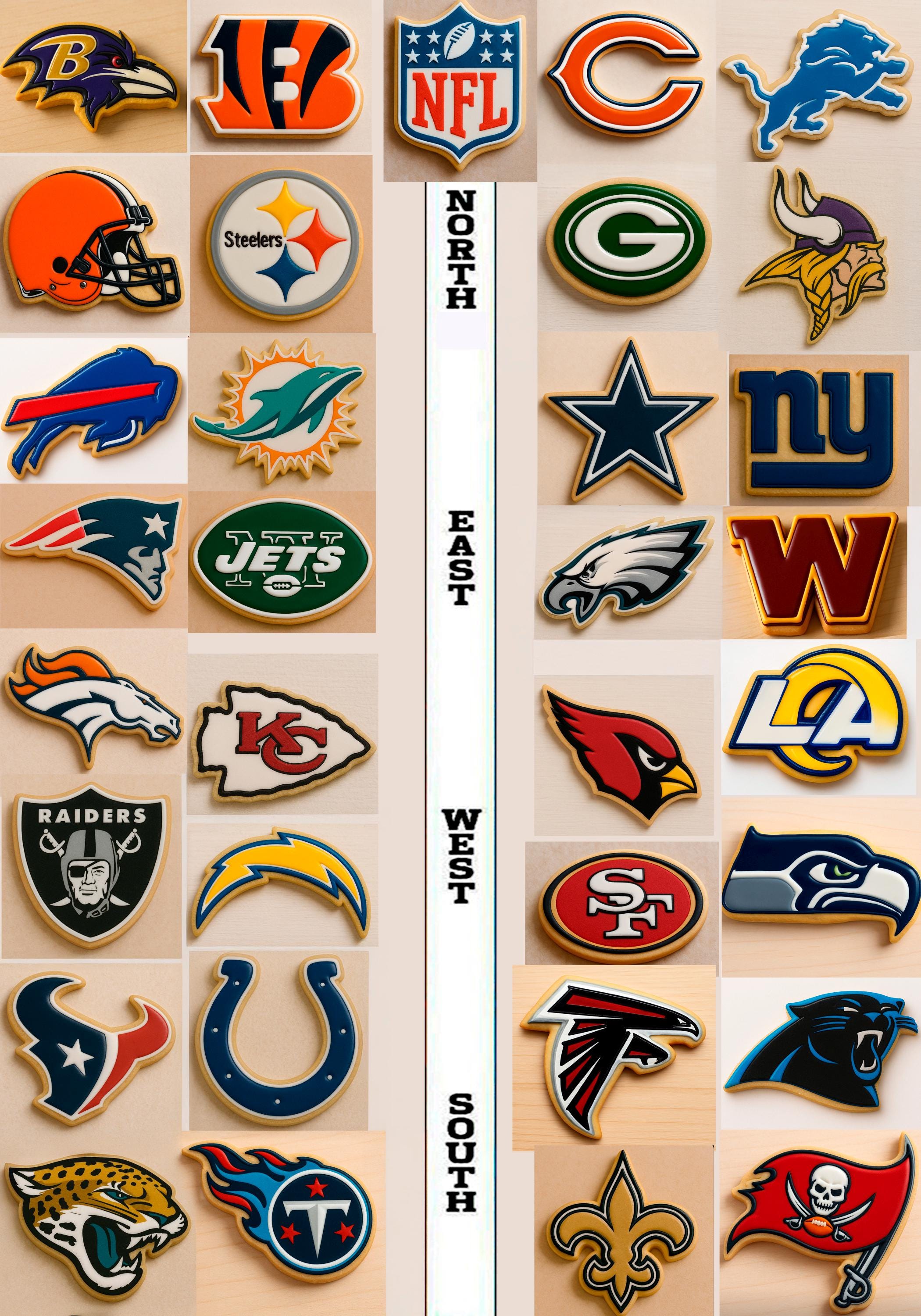NFL Team Cookie Cutters
