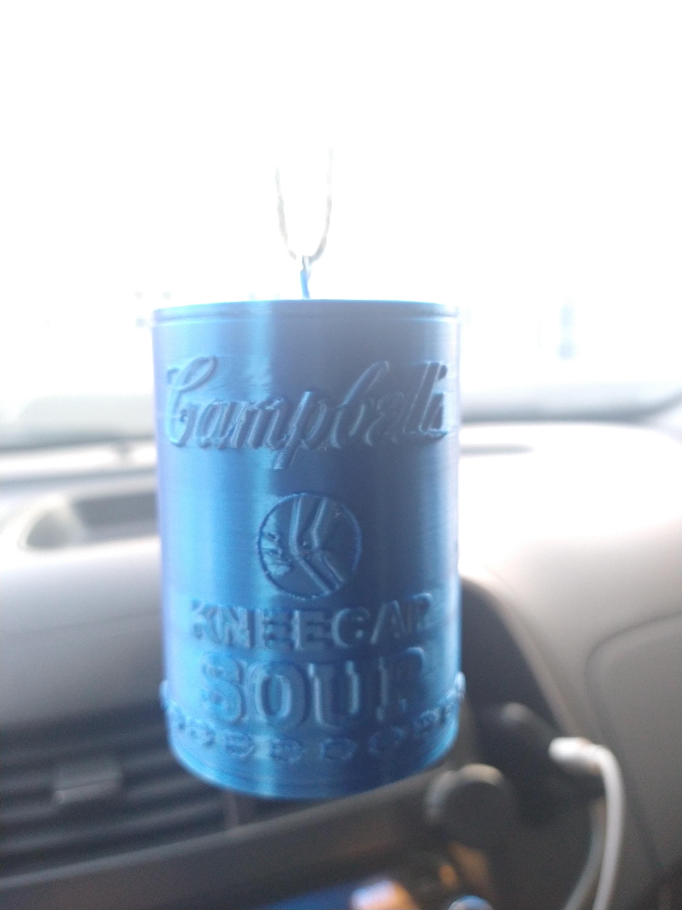 Detroit Lions Kneecap Soup Can Ornament