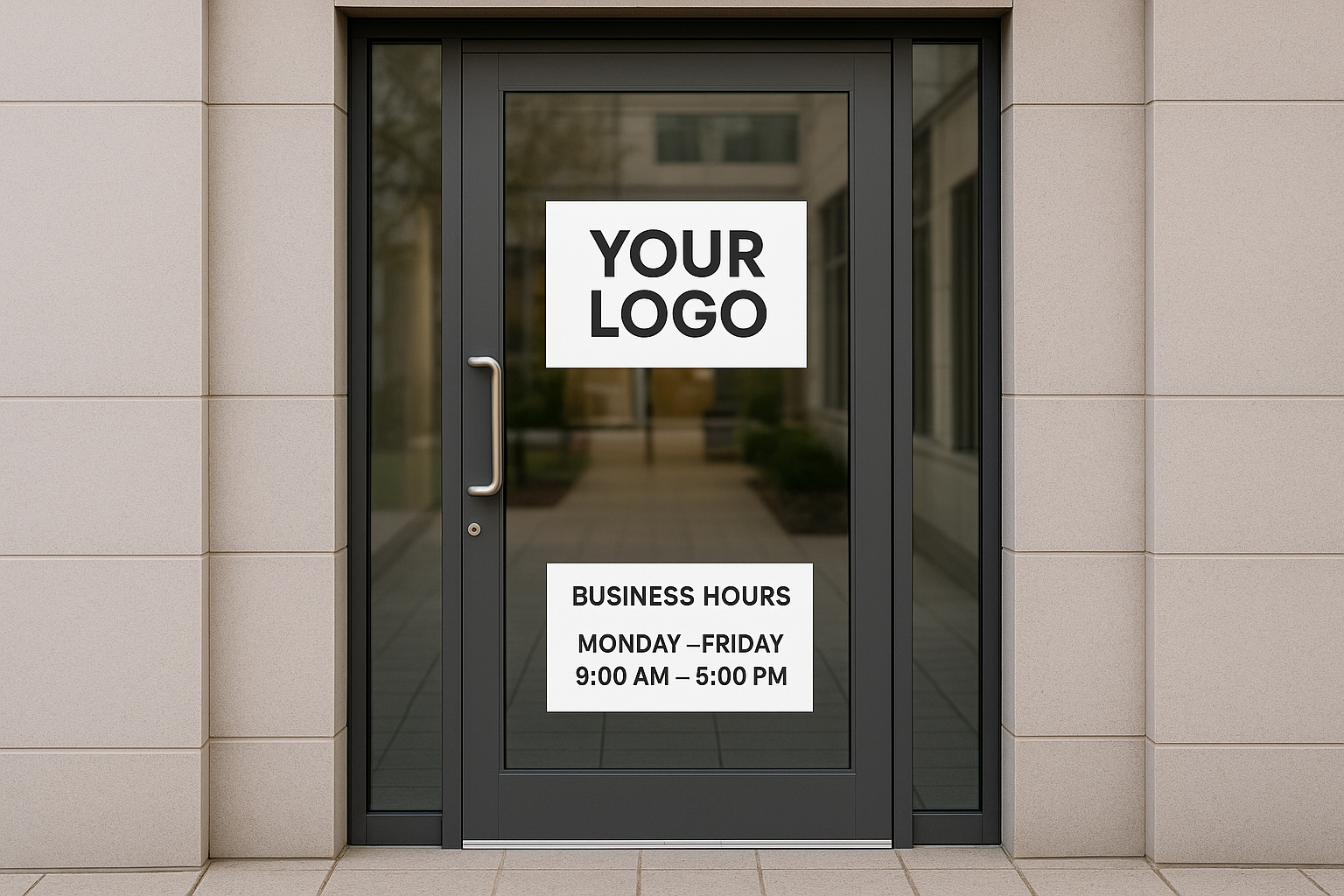 apply our logo and hours of opperation