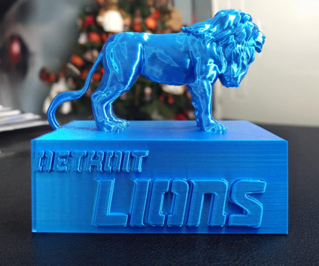 Detroit Lions Grit Statue | 3D Printed | Gift For Football Fan | Christmas Ornament | Football Decoration