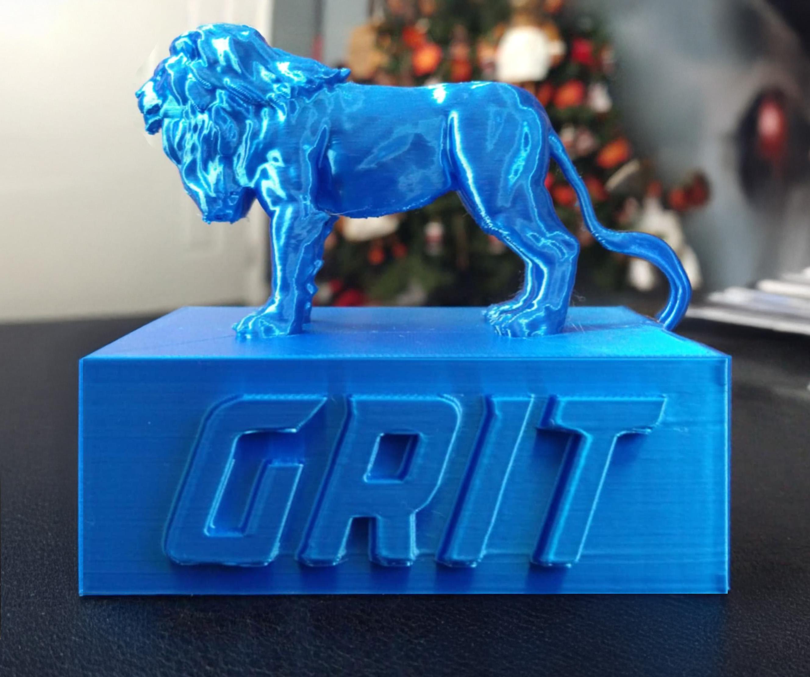 Detroit Lions Grit Statue | 3D Printed | Gift For Football Fan | Christmas Ornament | Football Decoration