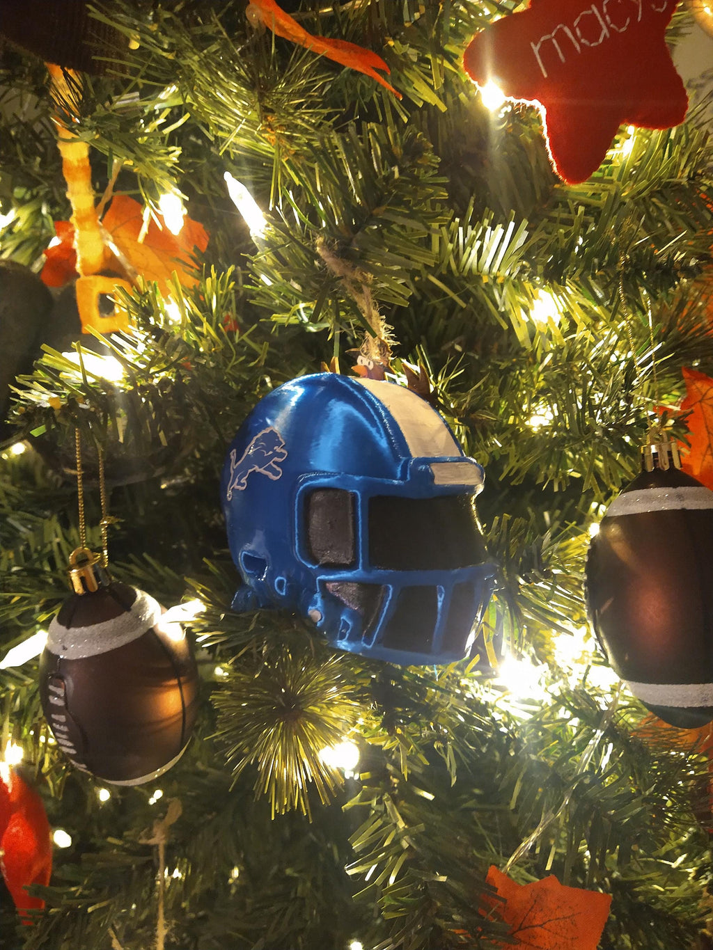 Personalized Football Helmet Ornament
