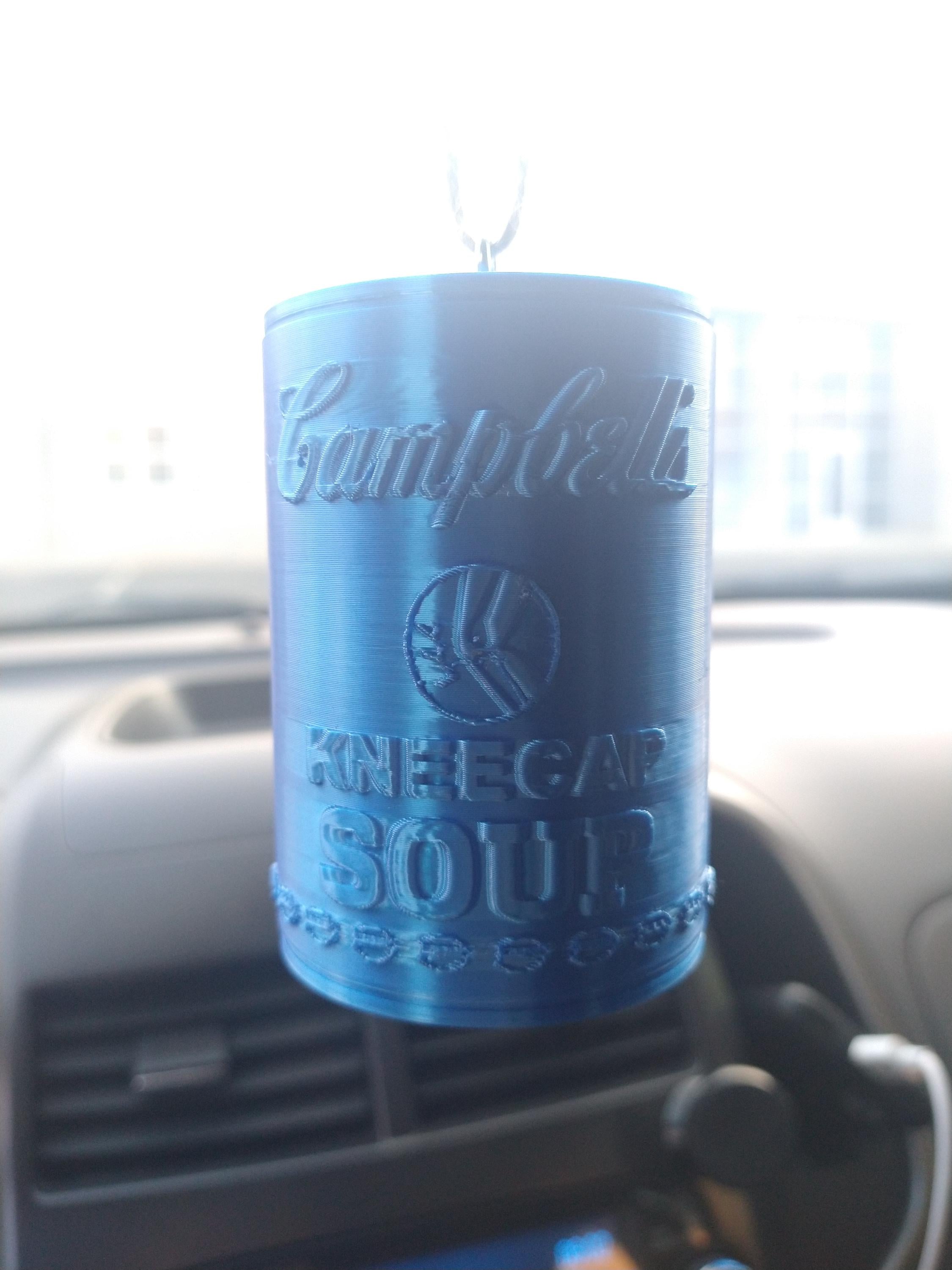 Detroit Lions Kneecap Soup Can Ornament