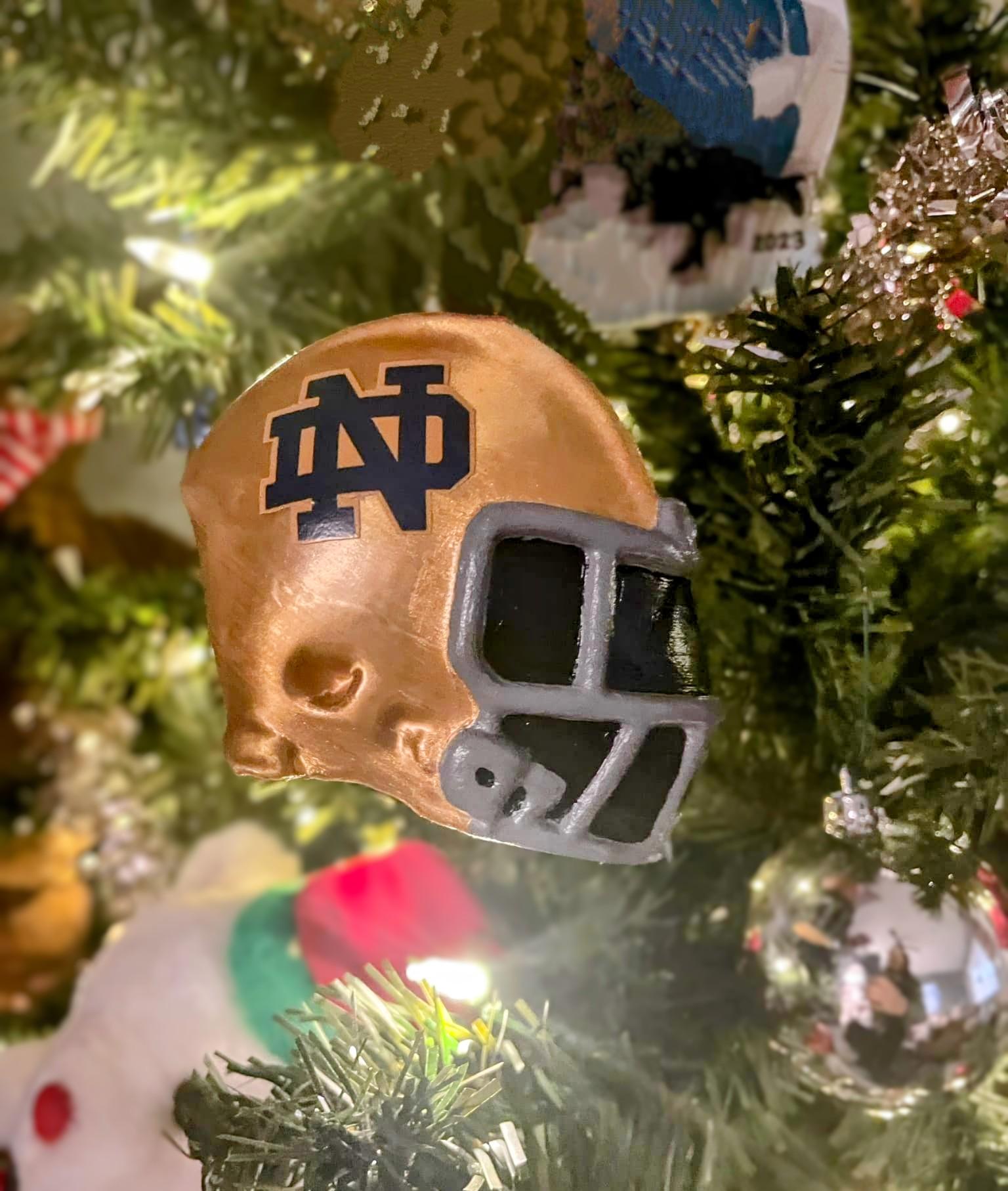 Personalized Football Helmet Ornament