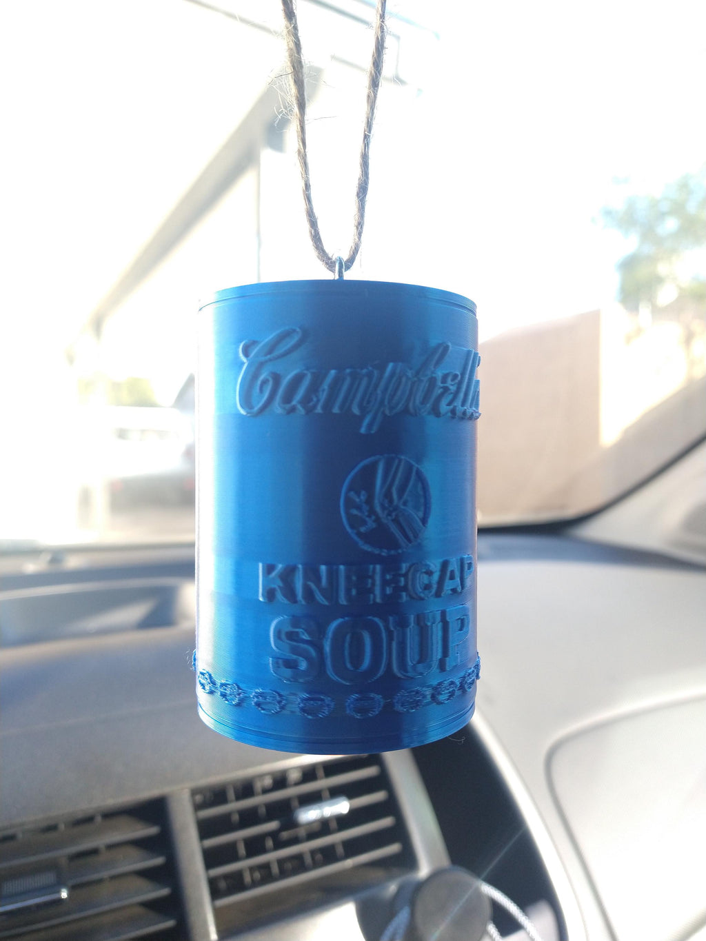 Detroit Lions Kneecap Soup Can Ornament